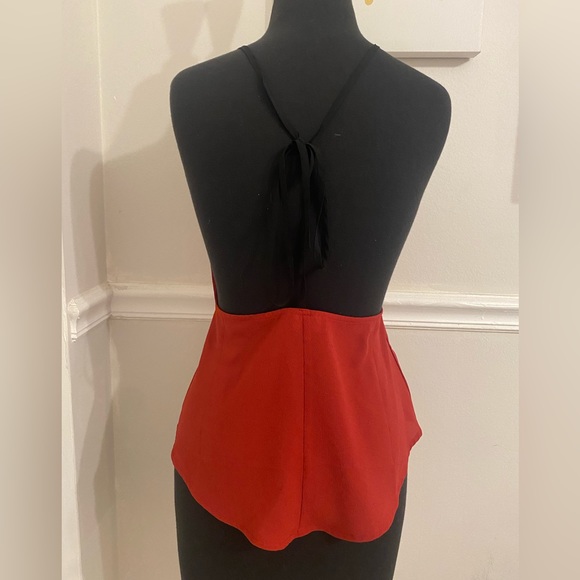 NWOT De Philo Open Back Blouse - Picture 2 of 3